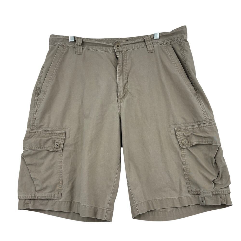 Royal Robbins Cargo Shorts Mens‎ Size 36 Tan Beige 10 Inch Inseam 100% Cotton